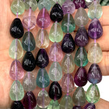 Fluorite Stone Beads 15'' DIY Loose Beads Jewelry Making Women Gift