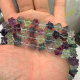 Fluorite Ice Cube Stone Beads 15'' DIY Loose Beads