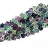 Fluorite Stone Beads 15'' Carved Ice Cube DIY Loose Beads For Jewelry Making