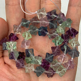Fluorite Ice Cube Stone Beads 15'' DIY Loose Beads