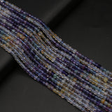 Faceted Natural Fluorite Stone Beads 4mm