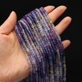 Faceted Natural Fluorite Stone Beads 4mm