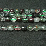 Natural Potato Green & Clear Ghost Quartzs Beads for Jewelry Making Bracelets