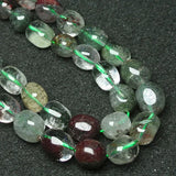 Natural Potato Green & Clear Ghost Quartzs Beads for Jewelry Making Bracelets