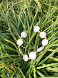 Fresh Button Pearl Bracelet w/ ECO Brass Beads & 14kGold Clasp