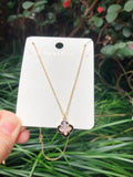 Natural Shell Choker Flowers Necklace 14K Pendant Women Wedding
