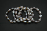 Baroque Oval Pearl Beads Elastic Line Stretch Bracelet