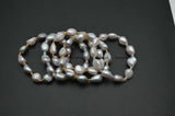 Baroque Oval Pearl Beads Elastic Line Stretch Bracelet