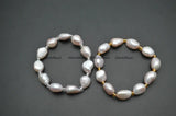 Baroque Oval Pearl Beads Elastic Line Stretch Bracelet