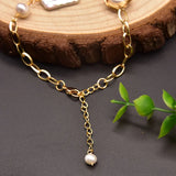 Freshwater Baroque Pearls Bracelet for Wedding Party, Adjustable Jewelry