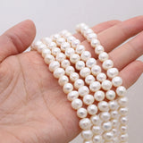 Natural Fresh Water Pearl Beads 7-8mm DIY Jewelry Making