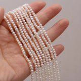 Fresh Water Pearl Beads Punch Pearl 3-3.5mm for DIY Jewelry Making