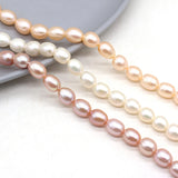 Freshwater Pearl Beads 8-9mm Rice Shape DIY Jewelry Making