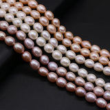 Freshwater Pearl Beads 8-9mm Rice Shape DIY Jewelry Making