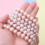 Lavender Fresh Water Pearl Beads Strand 11-12mm Round Shape