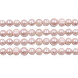 Lavender Fresh Water Pearl Beads Strand 11-12mm Round Shape