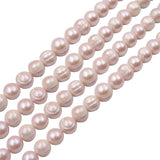 Lavender Fresh Water Pearl Beads Strand 11-12mm Round Shape