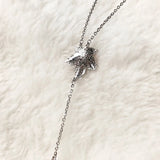 Fresh Water Pearl Chain Necklace Teardrop Shape 925 Sterling Silver