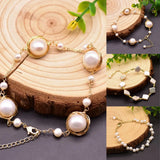 Natural Pearl Charm Bangles For Women - Adjustable Bracelets