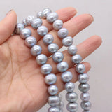 Freshwater Gray Pearl Beads 10-11mm DIY Jewelry Making Accessories