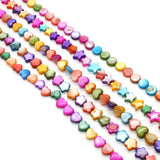 Shell Heart-shaped Beads 6mm for Women Jewelry DIY