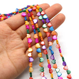 Shell Heart-shaped Beads 6mm for Women Jewelry DIY