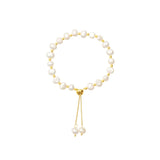 Natural Freshwater Pearl Bracelet with 14k Gold Beads