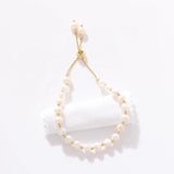 Natural Freshwater Pearl Bracelet with 14k Gold Beads