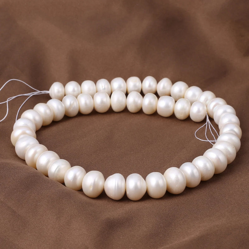 Natural Freshwater Pearl Beads Round Loose for Jewelry Making DIY