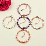 Freshwater Pearl Bracelet - 7mm Beaded Bracelet for Women