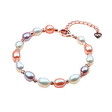 Freshwater Pearl Bracelet - 7mm Beaded Bracelet for Women