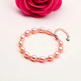 Freshwater Pearl Bracelet - 7mm Beaded Bracelet for Women