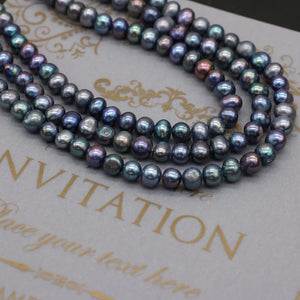 100% Natural Freshwater Nearly Round Loose Pearls Beads