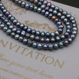 100% Natural Freshwater Nearly Round Loose Pearls Beads
