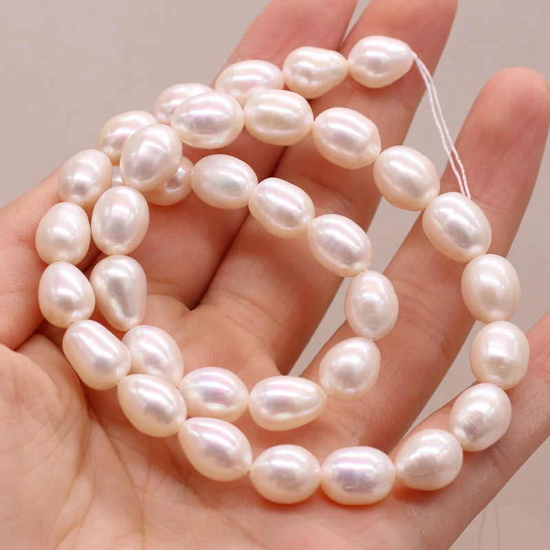 Natural Freshwater Pearl Top Rice Beads for DIY Jewelry Making