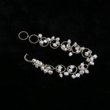 Baroque Pearl Circle Chain Bracelet 5-5.5mm Natural Freshwater Women Jewelry