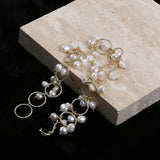 Baroque Pearl Circle Chain Bracelet 5-5.5mm Natural Freshwater Women Jewelry