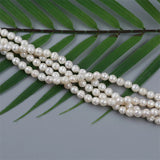 Faceted Round Pearl Strand for Jewelry Making