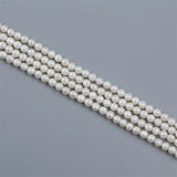 Faceted Round Pearl Strand for Jewelry Making