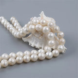 Faceted Round Pearl Strand for Jewelry Making