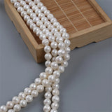 Faceted Round Pearl Strand for Jewelry Making