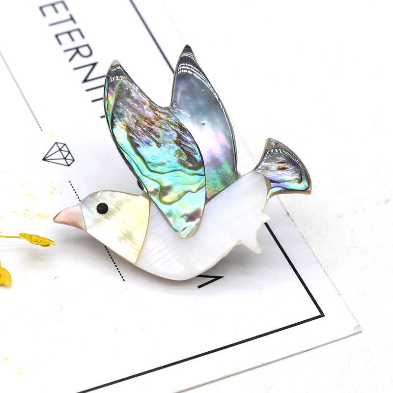 Abalone Pearl Bird Pendant for DIY Necklace Making