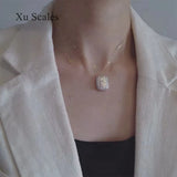 Baroque Pearl Pendant Necklace S925 Sterling Silver Jewelry