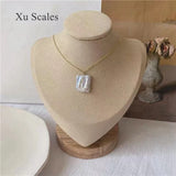 Baroque Pearl Pendant Necklace S925 Sterling Silver Jewelry