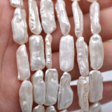 Baroque Pearl Beaded Rectangle Beads for Jewelry Making