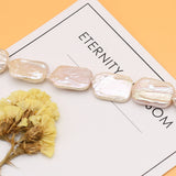 Baroque Pearl Beaded Rectangle Loose Isolation Beads for Jewelry Making