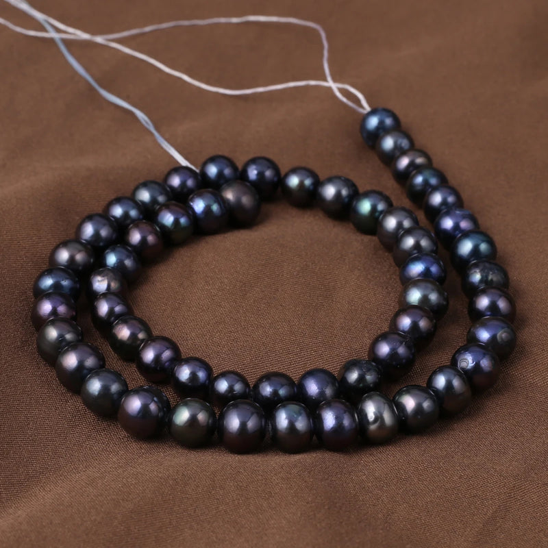Baroque Pearl Beads Round Loose Beads Jewelry Making DIY Bracelet Necklace