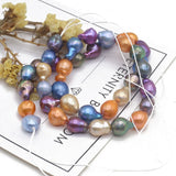 Baroque Pearl Beads Multicolor Plated for Jewelry Making