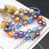 Baroque Pearl Beads Multicolor Plated for Jewelry Making