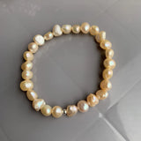 Baroque Pearl Bracelets 925 Sterling Silver Beads Jewelry Gift